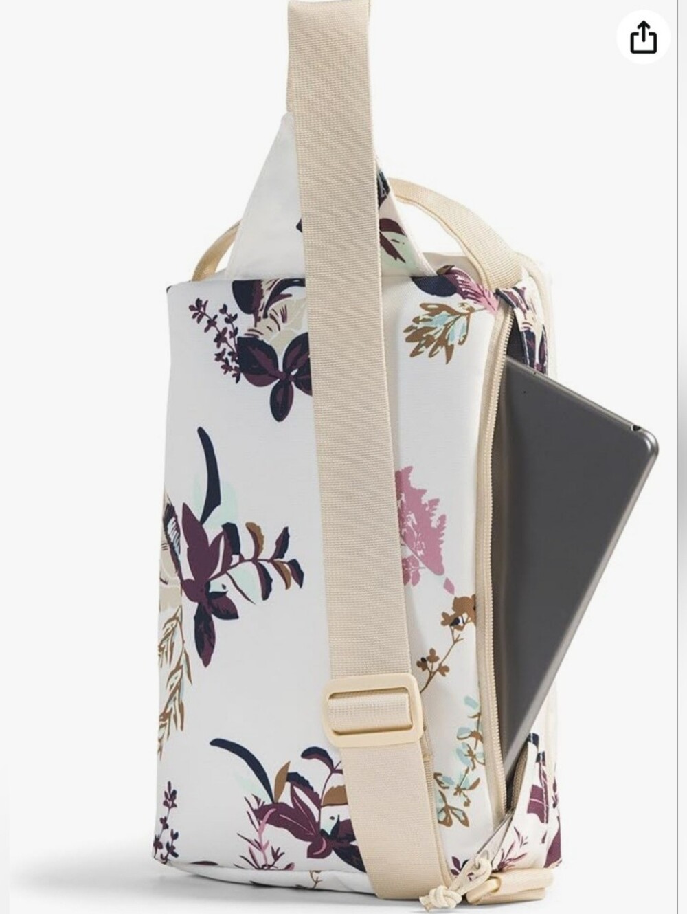 The North Face,Berkeley Field Sling Bag,  In Floral Neutral & Mauve - Picture 2 of 13
